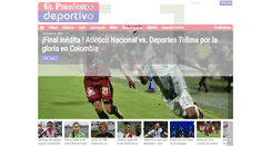 Desktop Screenshot of elperiodicodeportivo.com.co