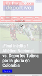 Mobile Screenshot of elperiodicodeportivo.com.co