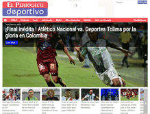 Tablet Screenshot of elperiodicodeportivo.com.co